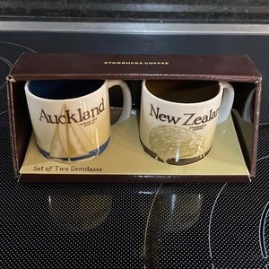 Auckland and New Zealand espresso mugs Starbucks you are here series.